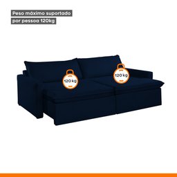 Sofá Cama Retrátil e Reclinável 180cm Marselha - 9