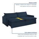 Ver mais imagens de Sofá Cama Retrátil e Reclinável 180cm Marselha