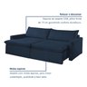 Sofá Cama Retrátil e Reclinável 180cm Marselha - 12