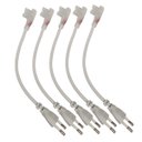 Ver imagem 1 de Conector Rabicho Plug para Fita de Led 8mm Kit 5 Unidades Tomada Fonte Iluminaçao Gesso Sanca Teto R