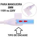 Ver imagem 3 de Conector Rabicho Plug para Fita de Led 8mm Kit 5 Unidades Tomada Fonte Iluminaçao Gesso Sanca Teto R