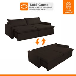 Sofá Cama Retrátil e Reclinável 180cm Marselha - 3