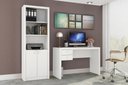 Ver imagem 4 de Escritório com Mesa e Estante Branco - Fdecor