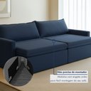 Ver imagem 7 de Sofá Cama Retrátil e Reclinável 200cm Marselha