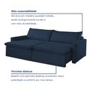 Ver mais imagens de Sofá Cama Retrátil e Reclinável 200cm Marselha