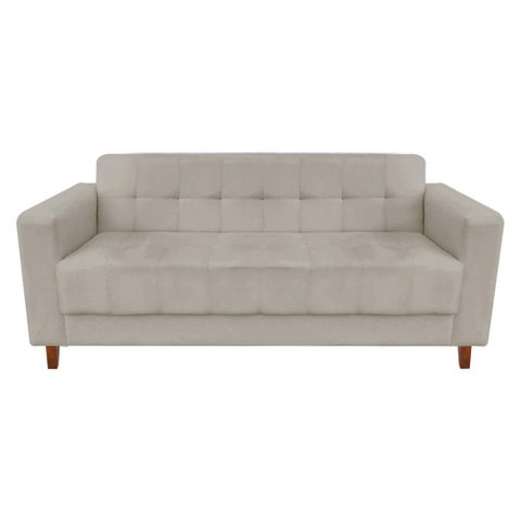 Sofá 3 Lugares Arezzo Suede Marrom Rato
