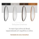 Ver mais imagens de Espelho Decorativo Sala Hall Quarto Orgânico em Couro 60x80cm C/suporte - Mod. Nuvem Preto