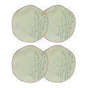 Ver imagem 1 de Conjunto 4 Pratos Rasos 27,5 Cm Ryo Bambu Porcelana Oxford