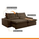 Ver mais imagens de Sofá Retrátil e Reclinável 230cm Domínio