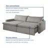 Sofá Cama Retrátil e Reclinável 260cm Marselha - 11