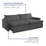 Sofá Cama Retrátil e Reclinável 260cm Marselha - 8