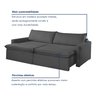 Sofá Cama Retrátil e Reclinável 260cm Marselha - 10