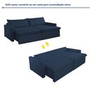 Ver imagem 4 de Sofá Cama Retrátil e Reclinável 260cm Marselha