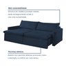 Sofá Cama Retrátil e Reclinável 260cm Marselha - 10