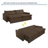 Sofá Cama Retrátil e Reclinável 260cm Marselha - 4