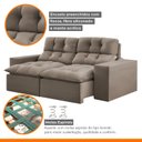 Ver imagem 7 de Sofá 2 Lugares Retrátil e Reclinável 200cm Paraty