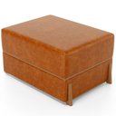 Ver imagem 7 de Kit 02 Puffs Decorativo Retangular para Sala de Estar Domus L02 Couríssimo Canela - Lyam Decor