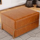 Ver imagem 2 de Kit 02 Puffs Decorativo Retangular para Sala de Estar Domus L02 Couríssimo Canela - Lyam Decor