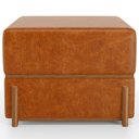 Ver imagem 6 de Kit 02 Puffs Decorativo Retangular para Sala de Estar Domus L02 Couríssimo Canela - Lyam Decor