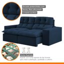 Ver imagem 7 de Sofá 2 Lugares Retrátil e Reclinável 200cm Paraty