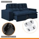 Ver imagem 6 de Sofá 2 Lugares Retrátil e Reclinável 200cm Paraty