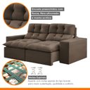 Ver imagem 7 de Sofá 2 Lugares Retrátil e Reclinável 200cm Paraty
