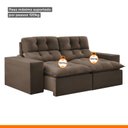 Ver imagem 4 de Sofá 2 Lugares Retrátil e Reclinável 200cm Paraty