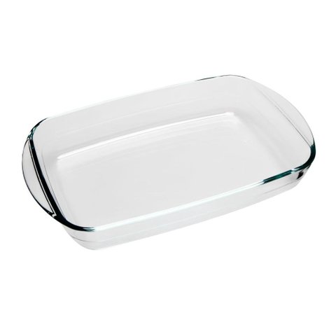 Assadeira retangular Temqter em vidro borossilicato 3,6L L38,8xP24xA6,5