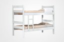 Ver imagem 4 de Beliche / Cama Solteiro 100% MDF Estrado em Eucalipto Reforçada com Escada Lateral Cor Branca última