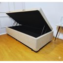 Ver imagem 4 de Cama Box Baú Solteiro Blindado Diversas Cores (88x188x42) - Linhão - Turim Palha