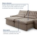 Ver imagem 4 de Sofá Retrátil e Reclinável 290cm Domínio Cinza