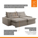 Ver imagem 4 de Sofá Retrátil e Reclinável 290cm Domínio