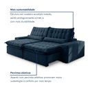 Ver imagem 4 de Sofá Retrátil e Reclinável 290cm Domínio Azul