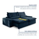 Ver imagem 6 de Sofá Retrátil e Reclinável 290cm Domínio Azul