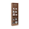 Cristaleira 2 Portas Vidro Bella Nog/cinza 70cm Carraro - 3