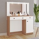 Ver imagem 3 de Penteadeira Diva 100% Mdf Tuboarte 1 Porta 2 Gavetas 3 Luminárias