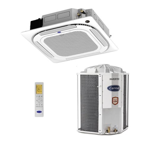 Ar-condicionado Split Cassete Inverter 4 Vias Carrier Connect 36.000 Btus R-32 Só Frio 220v Monofási