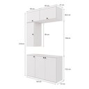 Ver imagem 2 de Conjunto para Banheiro Kappesberg Celeste 4 Peças Branco 120cm
