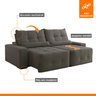 Sofá 2 Lugares Retrátil e Reclinável 210cm Bauhaus - 10