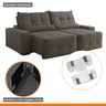 Sofá 2 Lugares Retrátil e Reclinável 210cm Bauhaus - 7