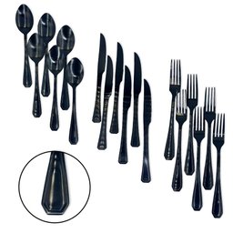 Faqueiro Conjunto Talheres Luxo Black 24 Peças Inoxidavel - 2