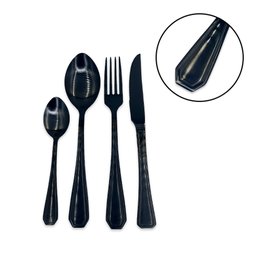 Faqueiro Conjunto Talheres Luxo Black 24 Peças Inoxidavel - 3