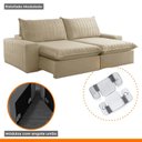 Ver imagem 7 de Sofá Retrátil e Reclinável 210cm Noah