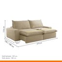 Ver imagem 3 de Sofá Retrátil e Reclinável 210cm Noah