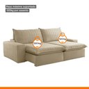 Ver imagem 4 de Sofá Retrátil e Reclinável 210cm Noah