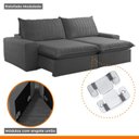 Ver imagem 7 de Sofá Retrátil e Reclinável 210cm Noah