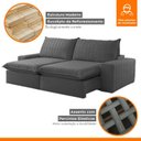 Ver imagem 6 de Sofá Retrátil e Reclinável 210cm Noah