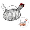 Ver imagem 2 de Galinha Porta Ovos Cesta Aramada Black Gourmet Decorativa