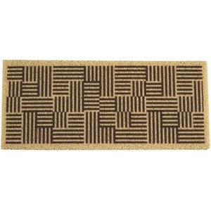 Tapete Capacho para Porta Vinil 30x70cm Ladrilhos