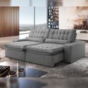 Ver imagem 1 de Sofá Retrátil e Reclinável 210cm Domínio